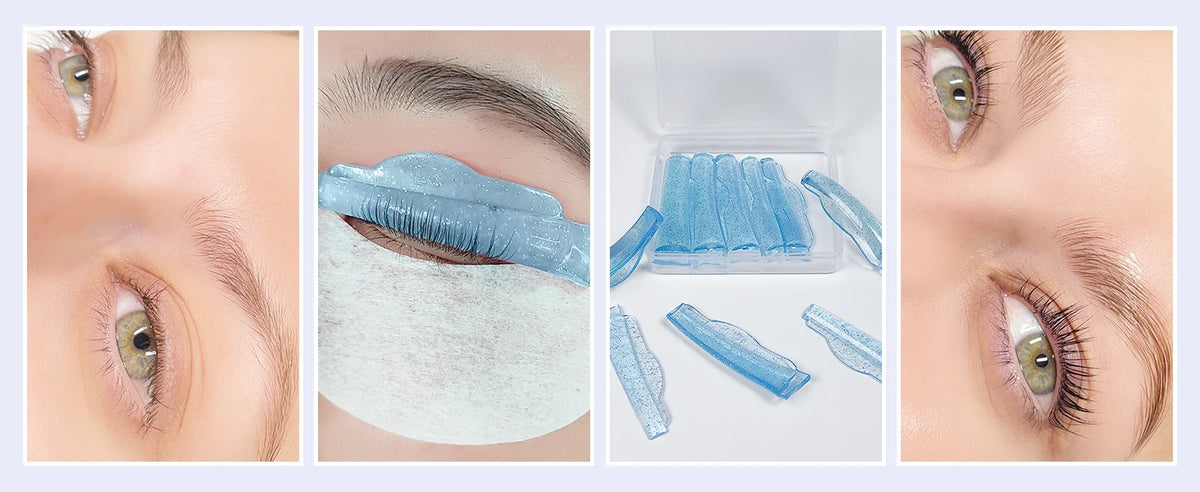 Lomansa 5 Pairs New C Curl Silicone Eyelash Perm Pads Sticky Lash Lift Pad Lifting 3D Eyelash Curler Accessories Makeup Tool
