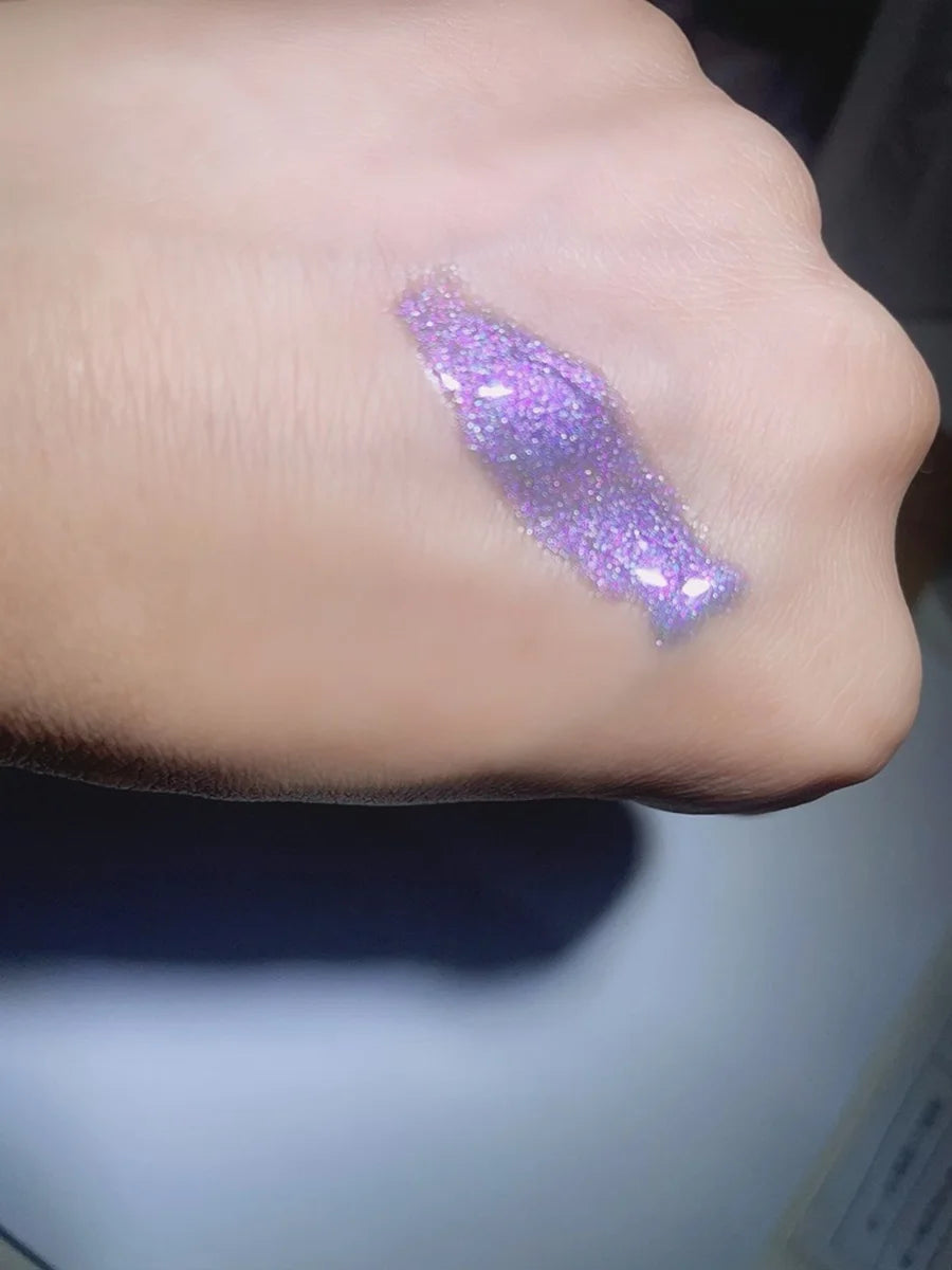 XEIJAYI Sparkling Glass Bead Cat Eye Gel Nail Polish Reflective Magnetic Gel Nude Color uv Permanent Seedling Varnish Nail Art