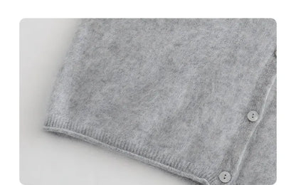 CHIC VEN New Women Knitted Cardigan Solid Long Sleeved Single-breasted Loose Casual Oversize Female Sweater Autumn Winter 2026