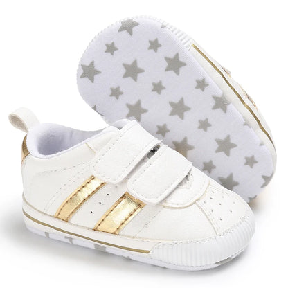 Baby Boys Girls Spring Autumn Shoes 0-1 Year First Walker Fashion Striped Rubber Soles Casual Sports Newborn