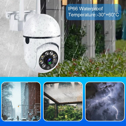 8MP Wifi Surveillance Camera PTZ Wireless IP Camera 8X Zoom AI Human Tracking Two-way Audio Color Night Vision Security Cam CCTV