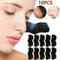 10PCS New Deep Cleaning Nose Patch Shrink Pore Bamboo Charcoal Blackhead Remover Shaped Black Nose Pore Strips Women Beauty
