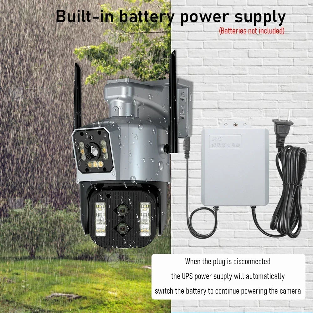 DIFANG DC12V UPS Power Supply for WiFi Camera Outdoor Battery Backup Power Adapter 7500mAh Battery Emergency Power
