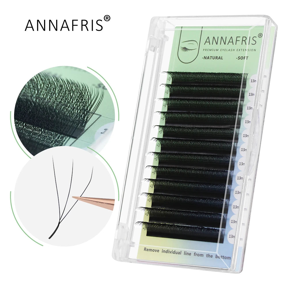 GLAMLASH L+/LC/LD/LU(M)/N Curl 7~15mm MIX 16rows/Case Mink Eyelash Extension Individual Lashes Soft False Eyelashes