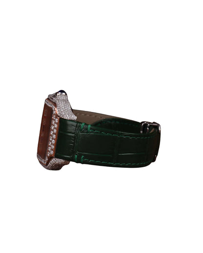 Fill Golden Plated Round Shape Watch for Wedding and Party wear For Women's Quartz Watch in Lather Band Available