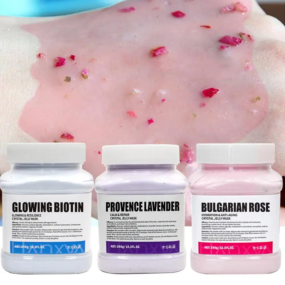 Jelly Mask for Facial Professional Rose Smooth Face Mask Skin Care, Hydrated Nourished Hydro Jelly Mask Powder,Gel Peel Off MasK
