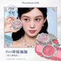 Flower Knows Strawberry Rococo Embossed Blush Fine Powder Makeup Smooth Long Lasting Blusher Waterproof Blush Maquiagem