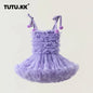 Girls Tutu Dress for Girls Baby Ball Gown Princess Party Vestido Casual Ruffled Bubble Photography Dresses Children Clothes L017