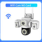 Yoosee 15MP WIFI Security Camera Outdoor AI Human Tracking 3 Lens 3 Screens 360° PTZ Surveillance Full Color Night Vision CCTV