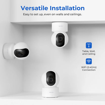 IMILAB C21 WiFi Camera 2.5K Baby Monitor Indoor IP Camera with PTZ Night Vision 2-Way Audio Human Tracking AI Detection