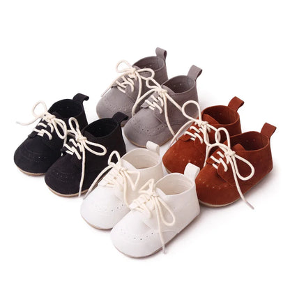 Newborn Baby Shoes Baby Boy Girl Shoes Classic Leather Rubber Sole Anti-slip Toddler First Walkers Infant Girl Shoes Moccasins