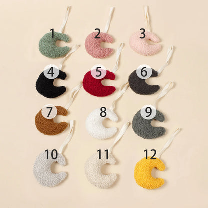 Baby Pacifier Chain Nipple Pendant Teddy Velvet Baby Pacifiers Leashes Moon Comfort Plush Nipple Pendant Clip Babies Accessories