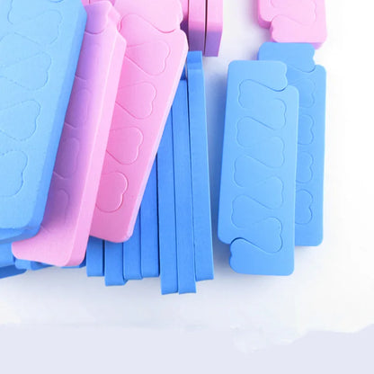 50/100/500pcs Pink Sponge Finger Toe Separators Nail Polish Feet Care Toe Separators Manicure Pedicure Nail Art Tool Wholesale