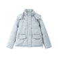 Street Striped Women's Cotton Coat Trouser Suits Hooded Zippers  Autumn Winter Thicken Lady Set 2026 Chic Female Outfits