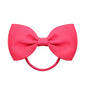 2.75 Inch Small Ribbon Bows With Elastic Hair Bands For Kids Girls Ponytail Solid Color Bowknot Hair Ropes Ties Hair Accessories