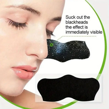 10PCS New Deep Cleaning Nose Patch Shrink Pore Bamboo Charcoal Blackhead Remover Shaped Black Nose Pore Strips Women Beauty