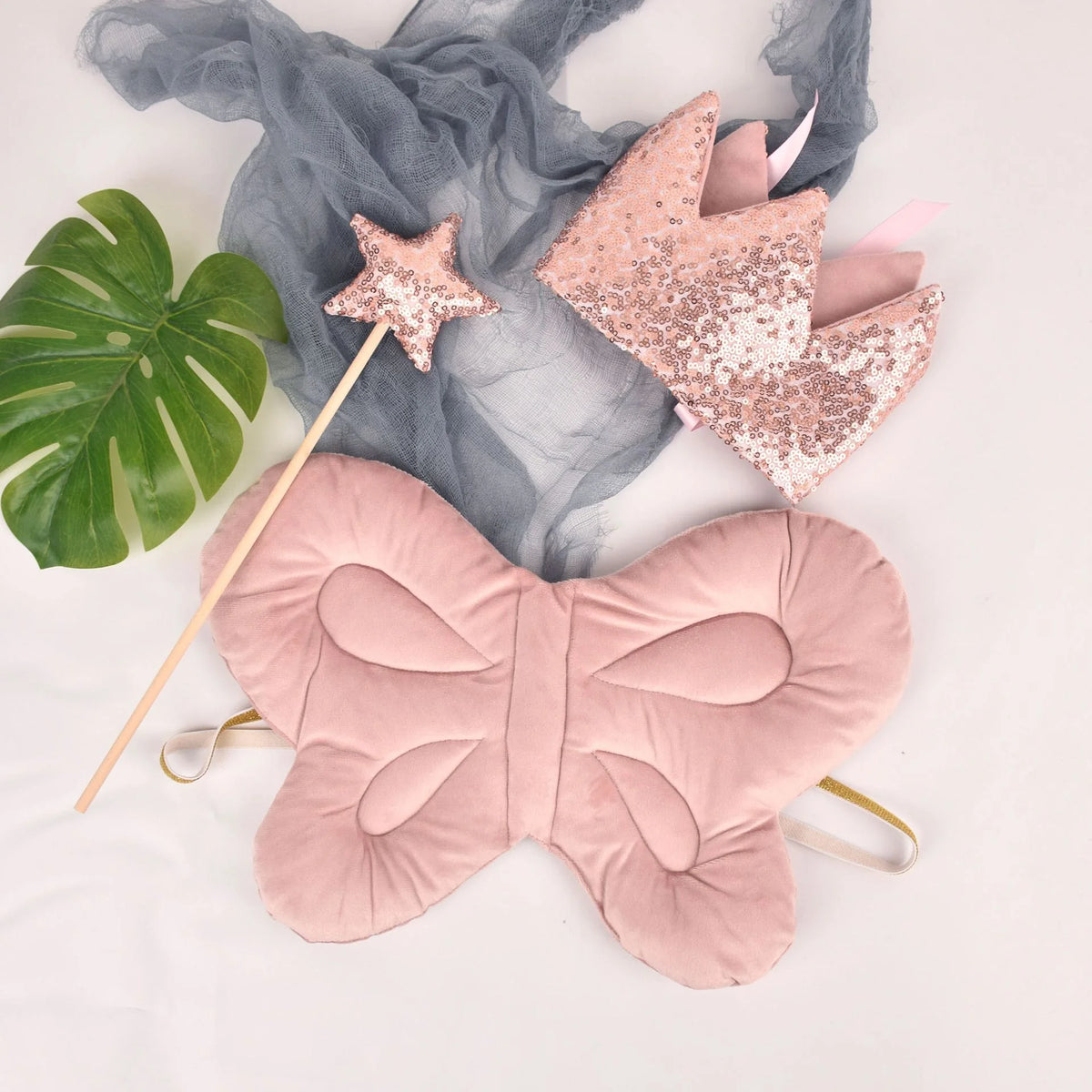 Butterfly Wings Angel Fairy Costume Newborn Baby Photography Props Soft Girl Photo Shoot Accessories