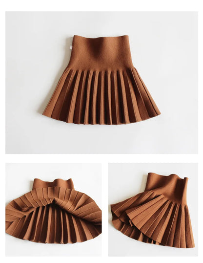 Kids Girls' Dress Children's Student Short Skirt Baby' Clothing Half Skirt Princess Pleated Tutu Skirt