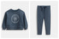 2026 Ali Plus new AW26 Compass Collection Dusty pink Muted blue washed denim oversized sweatshirt kids girl boy baby clothing