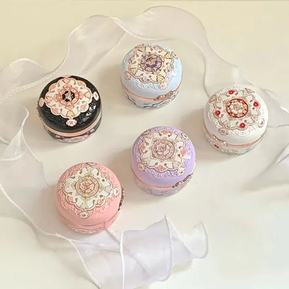 Flower Knows Strawberry Rococo Embossed Blush Fine Powder Makeup Smooth Long Lasting Blusher Waterproof Blush Maquiagem