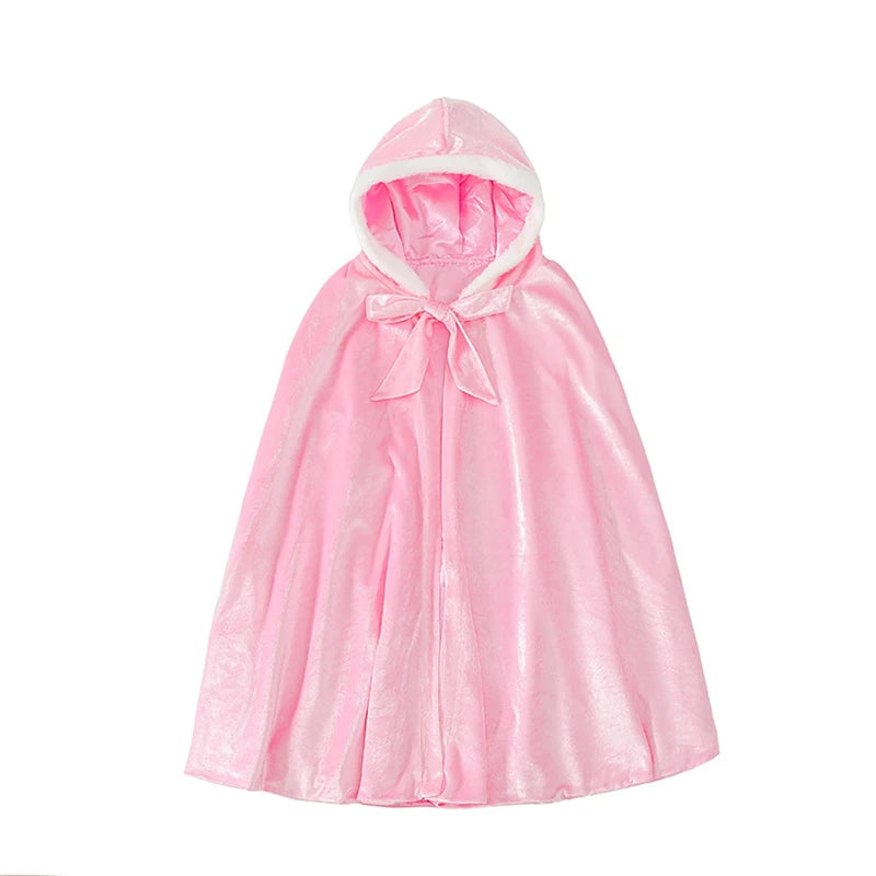 Elsa Cosplay Costume Kids Layers Deluxe Ball Gown Princess Dresses Aurora Christmas Wedding Evening Dress Girls Princess Dresses