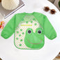 Baby Smock Bibs Waterproof Long-sleeved Eating Feeding Art Apron Newborn Toddler Burp Cloths Fit 0-3 Years Dropshipping