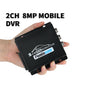 8MP AHD TVI DVR 2ch DVR Car Truck Vehicle Video Record Mobile DVR HDMI Output 2CH MINI CVBS with Remote Control