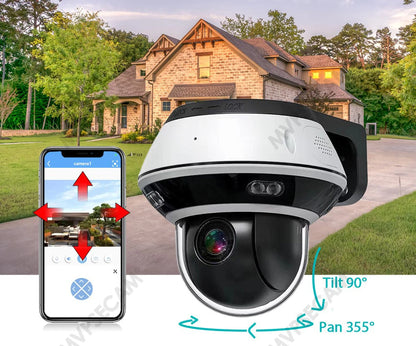 3840*2160P Ultra HD 10X Optical Zoom 4K 8MP Surveillance IP Camera POE Video Outdoor Security IP Cameras PTZ Smart Home CCTV