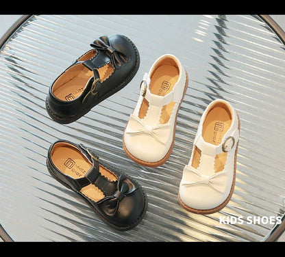 Girls Oxfords 2024 Spring Autumn Children Leather Shoes Girls Cute Sweet T-strap Shoes Toddler Girl Shoes School Performance
