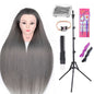 Long Hair Styling head For Hairstyle ProfessionaTraining Head Kit Mannequin Head Styling ToPractice Hot Curl lron Straighten