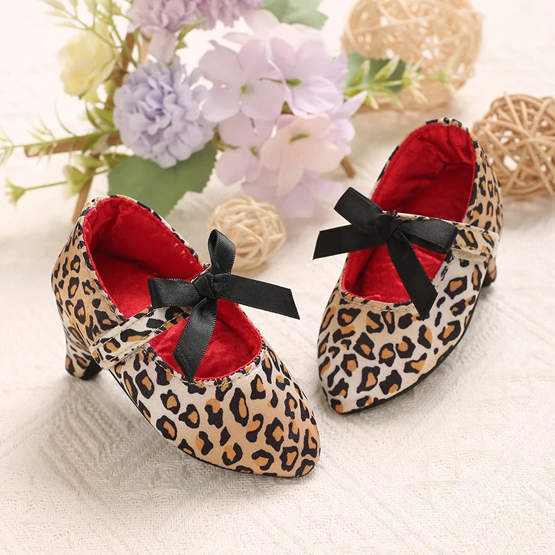 2026 New Infant Newborn Baby Girl High Heels Shoes Princess Bow First Birthday Party Shoes Photo Props Shoes 0-12M