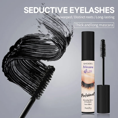 5D Waterproof Mascara Eyelashes Lengthening Long Lasting Silky Lash Black Eyelashes Extension Make Up Beauty Eye Korean Cosmetic