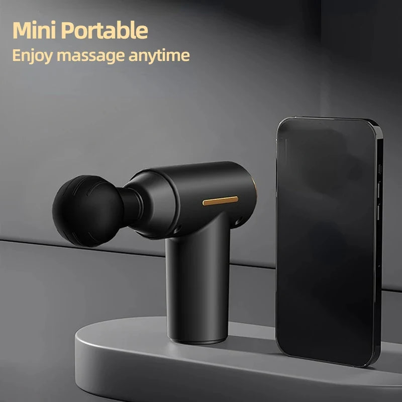 Portable Mini Muscle Massage Gun Vibration Massage Gun Body Neck Back Pain Gout Relief Deep Muscle Relaxation Massager Tools