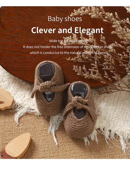 Newborn Baby Shoes Knitted Toddler Children First Bed Boots 0-18M Clothing Accessories Infant Boy Girl Footwear Fashion Shallow