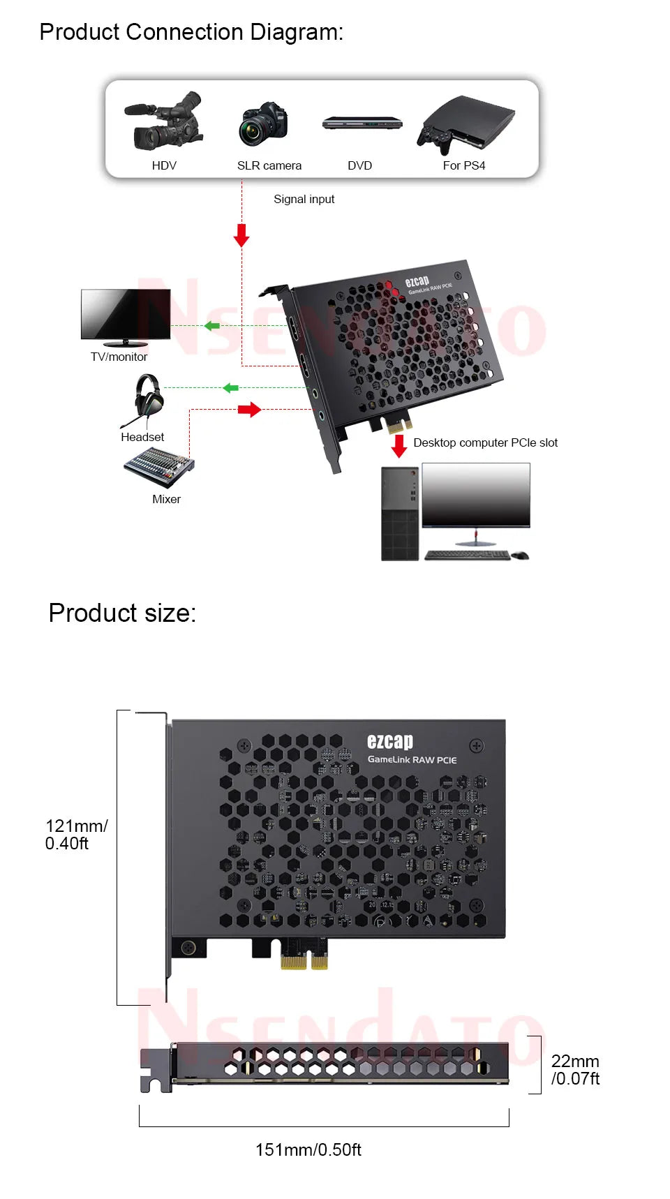 Ezcap380 GameLink RAW 4K 30fps 1080p120 HDMI PCIE Video Capture Card PCI-E HDMI Audio Video Grabber Recorder with Line in Out