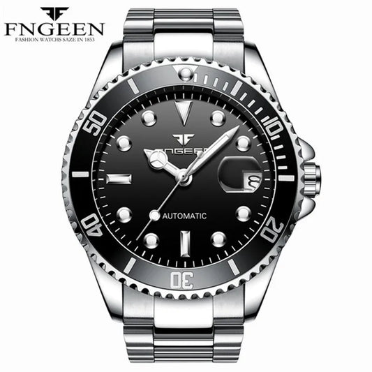 FNGEEN 9001 Luxury Brand Men's Watch Steel Tourbillon Frame Mechanical Watch Luminous Automatic Date Diamond Watch 2026