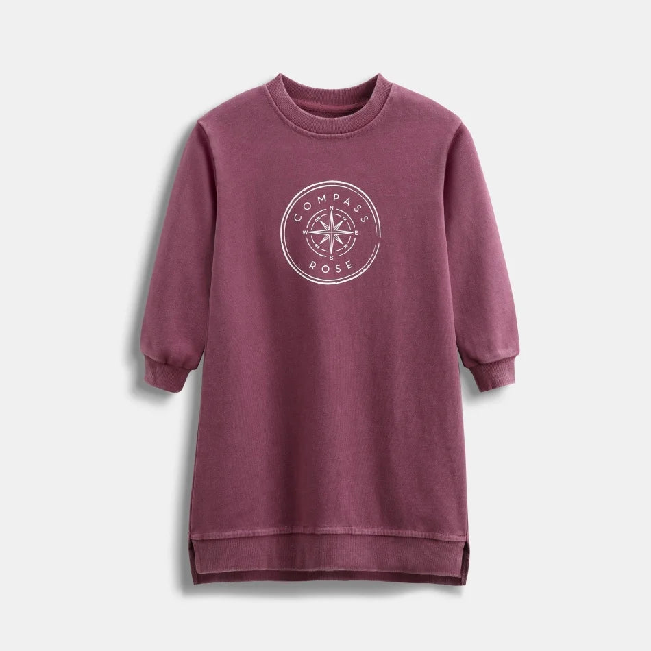 2026 Ali Plus new AW26 Compass Collection Dusty pink Muted blue washed denim oversized sweatshirt kids girl boy baby clothing