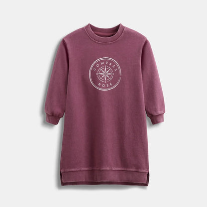 2026 Ali Plus new AW26 Compass Collection Dusty pink Muted blue washed denim oversized sweatshirt kids girl boy baby clothing