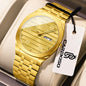 CAREKISO Luxury Fashion Men Clock Waterproof Week Date Casual Man Wristwatch Stainless Steel Quartz Business Men's Watches Reloj