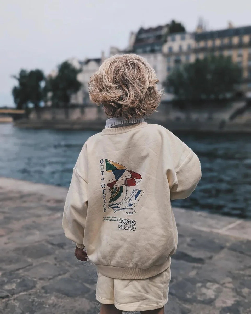 2026 KS Autumn Baby Boys Cotton Sweatshirts Tennis Pullovers Shorts Sets Kids Clothes Girls Cherry Sweatshirts Hoodies Trousers