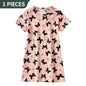 1/2 Piece Children's Sweet And Lovely Straight Skirt Loose And Comfortable Girl's Home Skirt Casual Round Neck Plus Size Skirt
