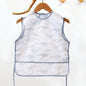 1 Pc 100%Polyester Waterproof Baby Bibs for Infant Toddler Cute Sleeveless Feeding Apron Bib Meal Burp Cloths