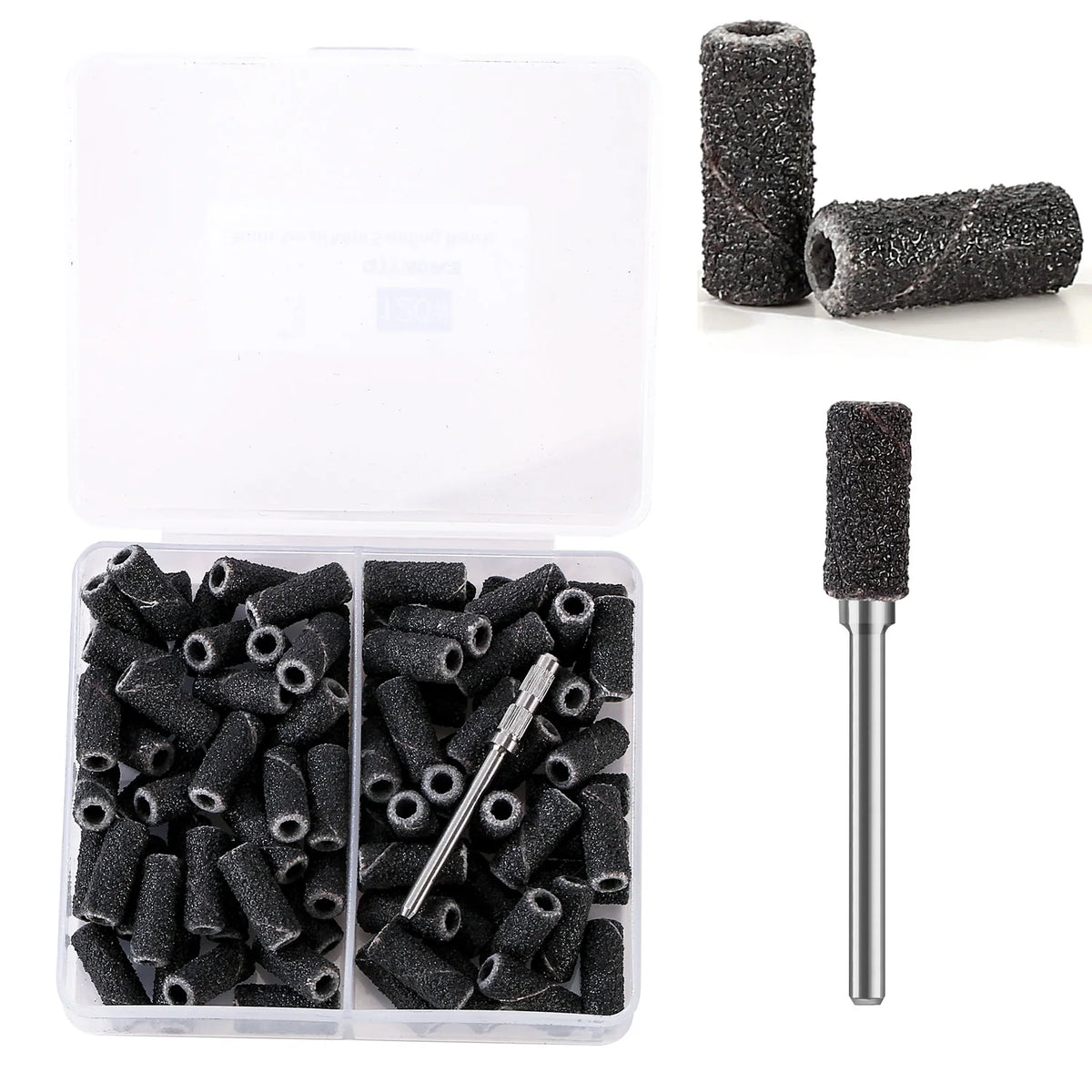 3mm 80pcs Mini Zebra Nail Sanding Bands Electric Machine Nail Drill Bits UV Gel Acrylic Polish Remover For Nails Accessory Tool