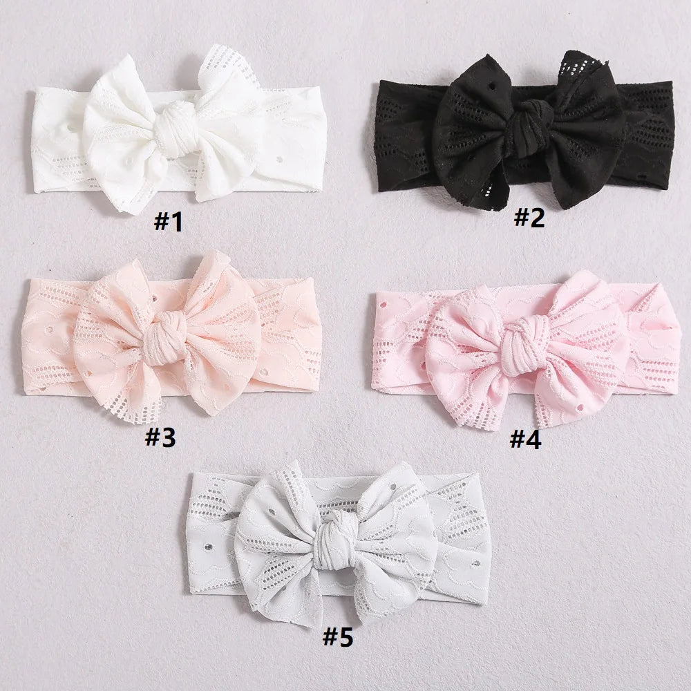 1pcs Bow Baby Head Band for Children Lace Baby Headbands Newborn Soft Headband Turban Kids Headwear Baby Hair Accessories Girl