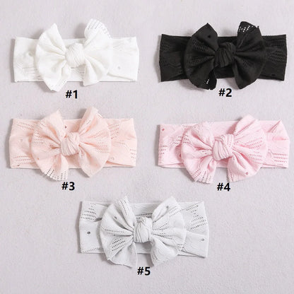 1pcs Bow Baby Head Band for Children Lace Baby Headbands Newborn Soft Headband Turban Kids Headwear Baby Hair Accessories Girl