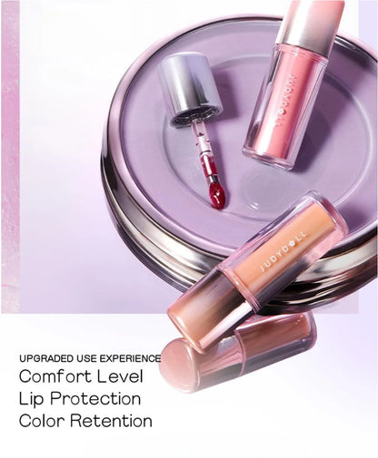Judydoll Dual Finish Watery Lip Gloss 2.4g Nurturing Hydrating Color Fresh Makeup Cosmetics