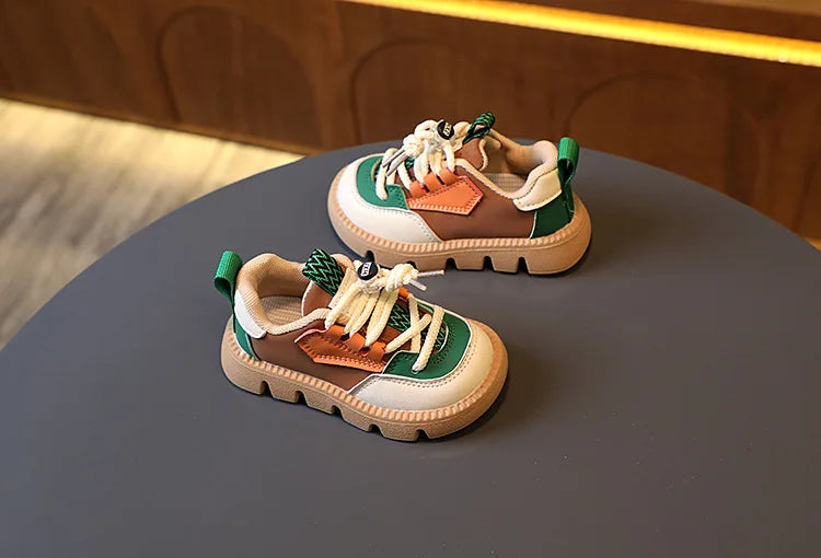 DIMI Autumn New Children Shoes Pu Leather Kids Sneakers  Baby Toddler Shoes Comfortable Soft Boys Girls Casual Shoes