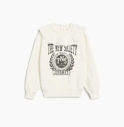 New Trend 26Aw TNS Style Pure Cotton Sweatshirt Top for Boys and Girls Pretty Girls