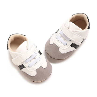 Baby Boys Girls Spring Autumn Shoes 0-1 Year First Walker Fashion Striped Rubber Soles Casual Sports Newborn