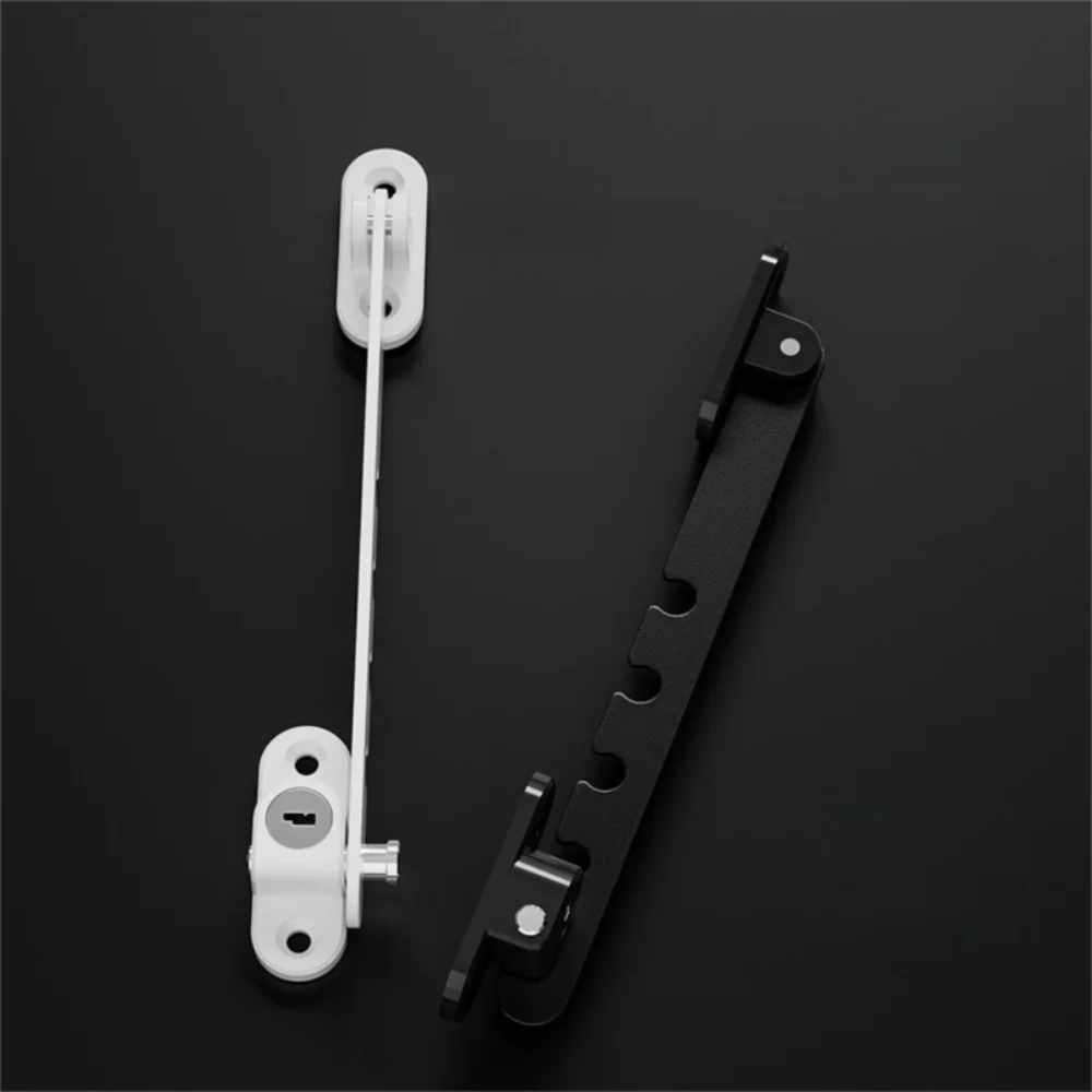 Portable Metal Window Blocking Lock Adjustable Windproof Window Limiter Blocker Multiple Gears Fixator Children Safety Lock